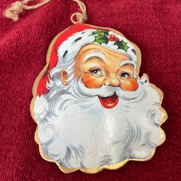 SANTA VINTAGE ORNAMENT - Picture 1 of 4